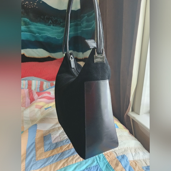 Gucci Black Suede, Leather Shoulder Bag - Picture 7 of 16